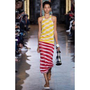 Stella McCartney knit check tank top size 40